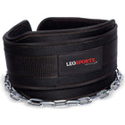 Leosportz Gym Belt with Chain - Heavy Weight Lifitng Belt