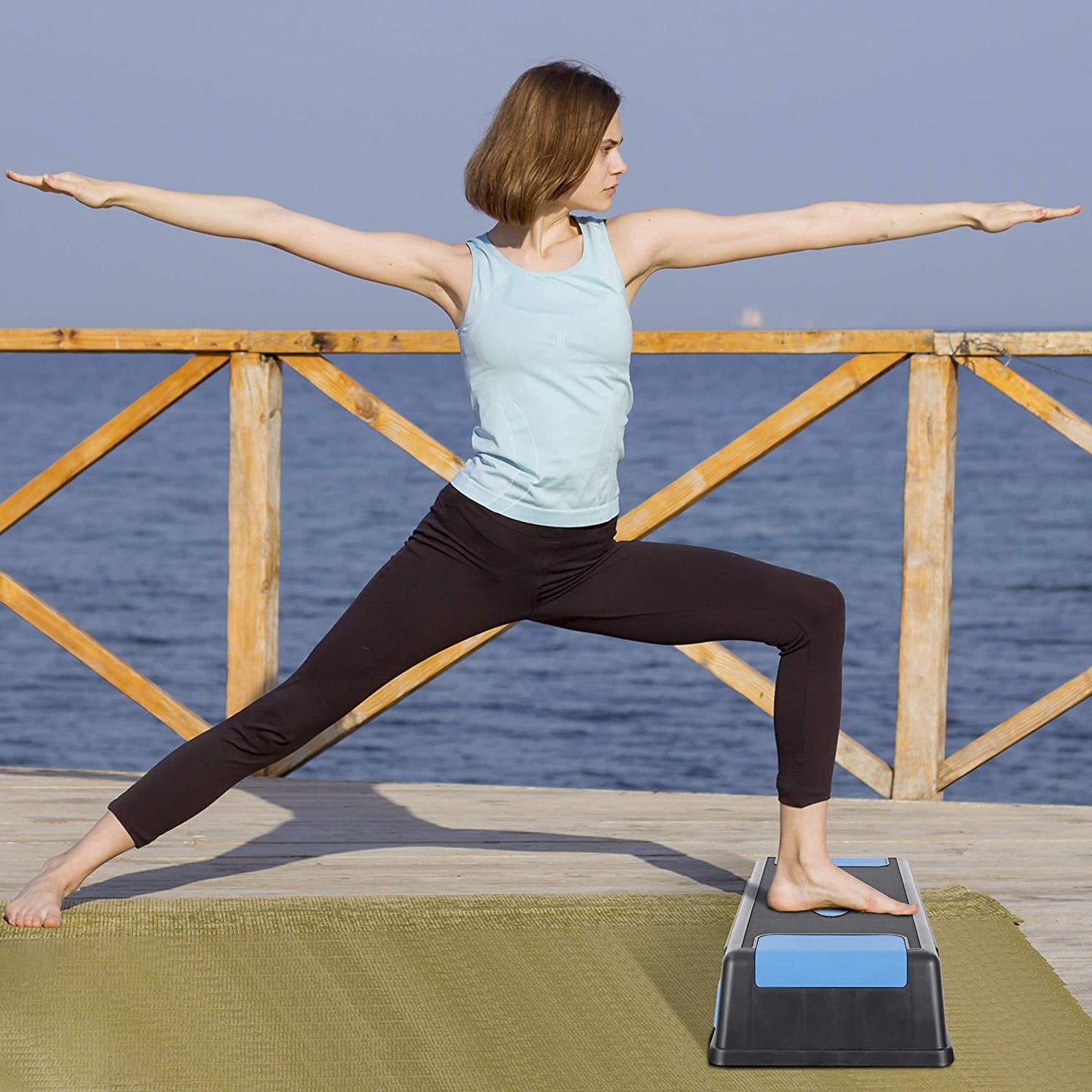 Leosportz Stepper Aerobic Step Platform