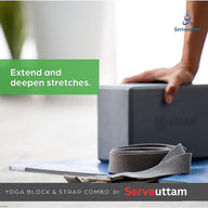 Leosportz Yoga Blocks with Belt - EVA Foam Block