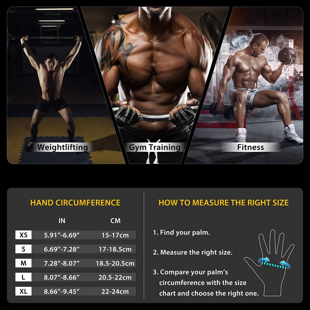 Leosportz Gym Gloves for Men Workout