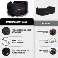 Leosportz Gym Belt with Chain - Heavy Weight Lifitng Belt