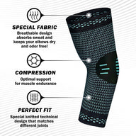 Leosportz Polyester, Spandex, and Nylon Elbow Compression Sleeves