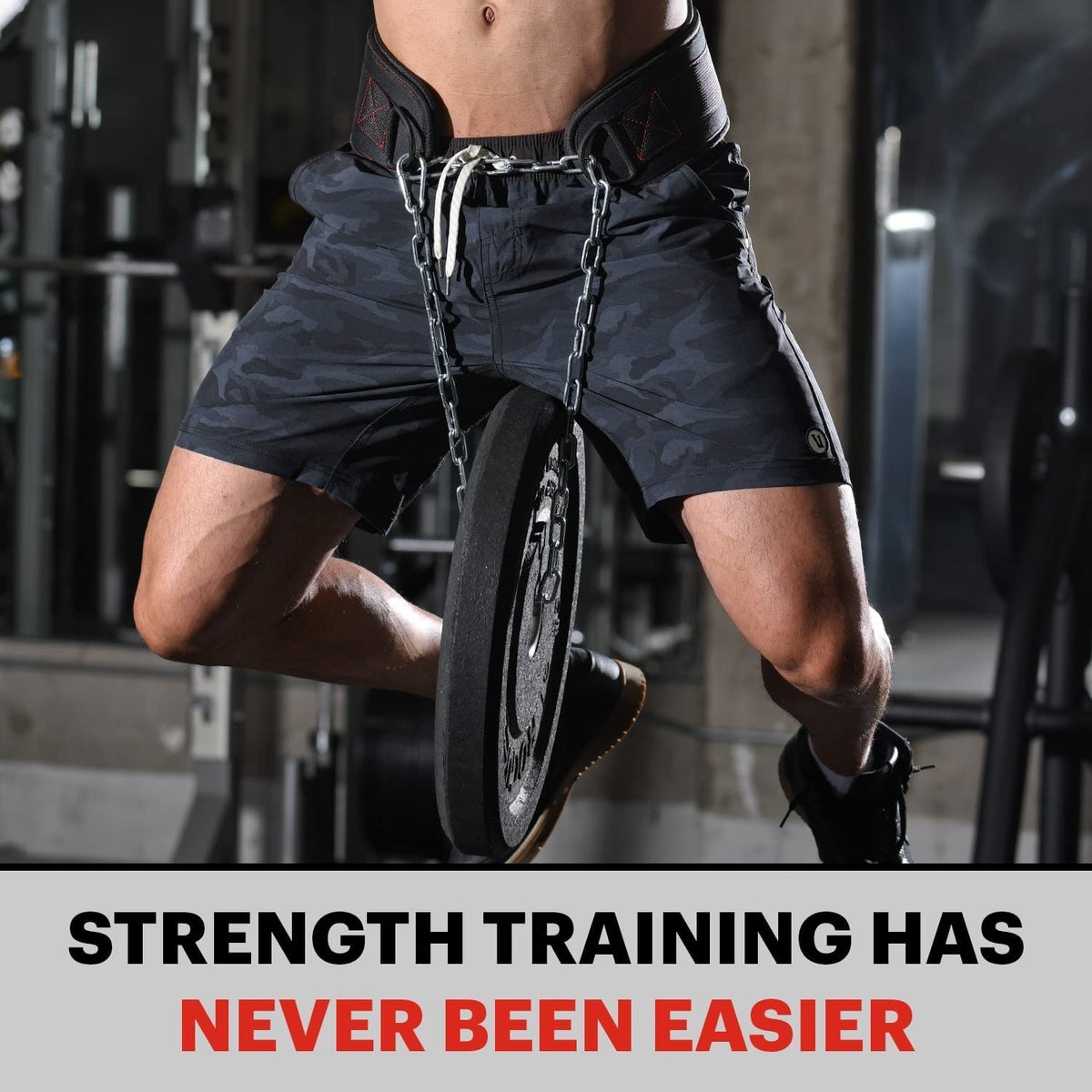 Leosportz Gym Belt with Chain - Heavy Weight Lifitng Belt