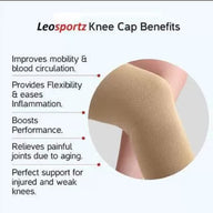 Leosportz Knee Cap Support Sleeve for Pain Relief Knee Support