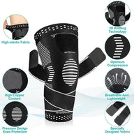 Leosportz Knee Caps for Men Women Gym Workout(Pack of Two)