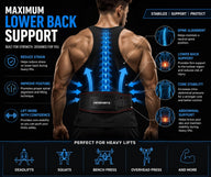 Leosportz Weight Lifting Belt For Gym Workout - Vegan Gym Belt