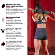 Leosportz Barbell Pad for Shoulder Protection
