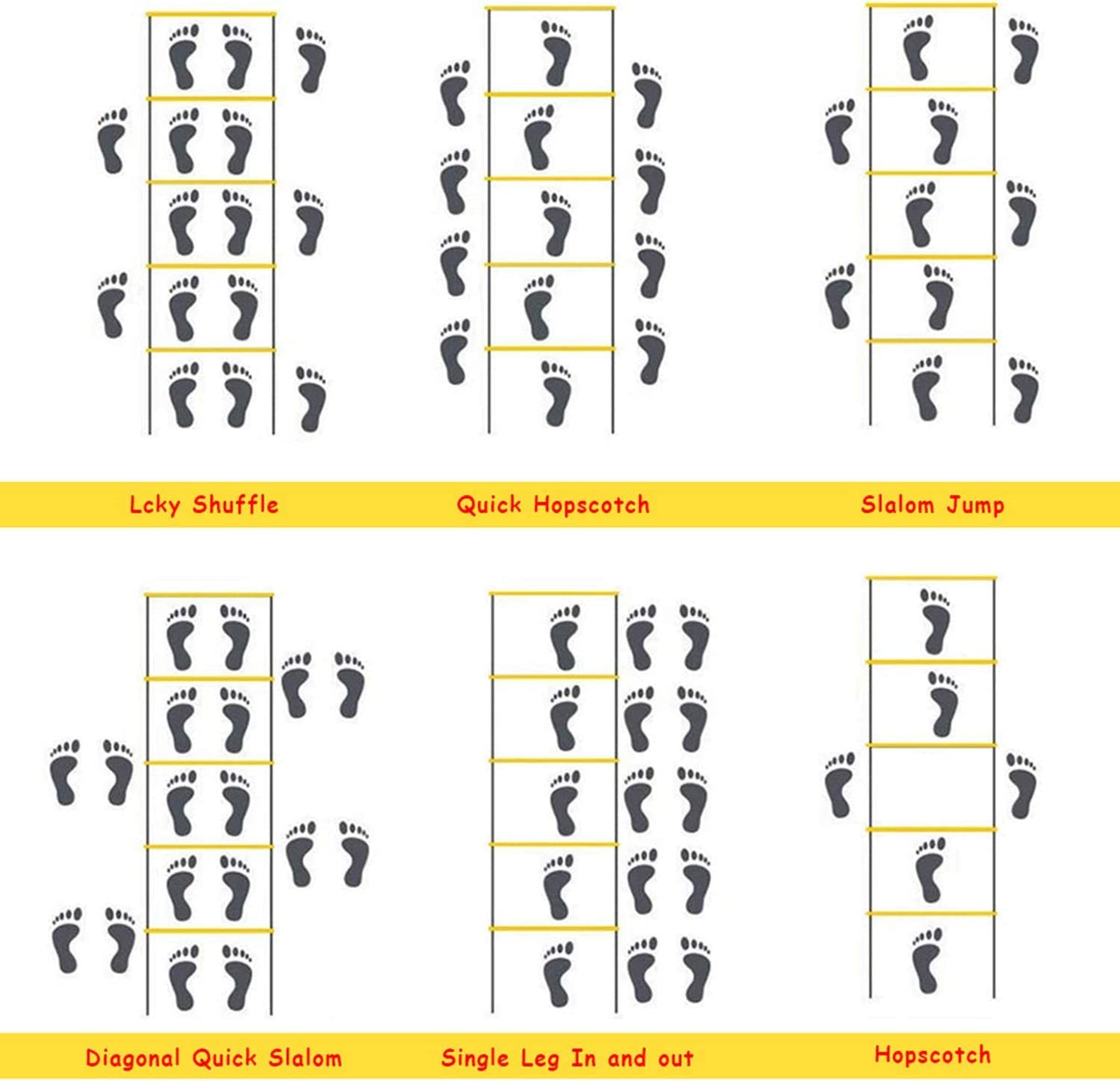 LeosportzSports Super Speed Agility Ladder