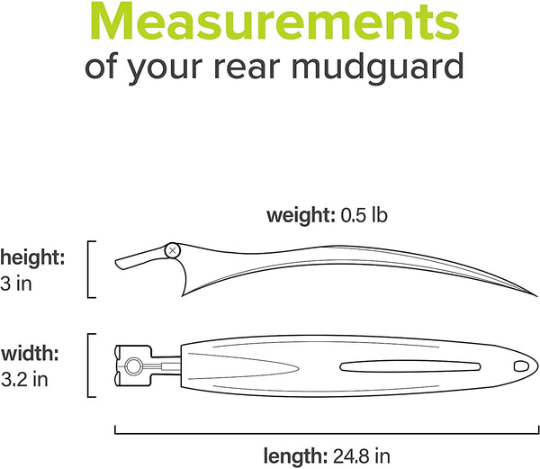 Leosportz Mudguard for Cycle with Reflective Tape