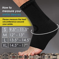 Leosportz Ankle Support Brace Adjustable Sleeves