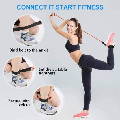 Leosportz Exercise Variable Resistance Band 5-Level Latex Tubes