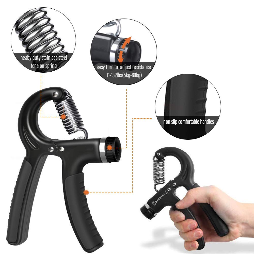 Leosportz Hand Grip Strengthener Strength Trainer