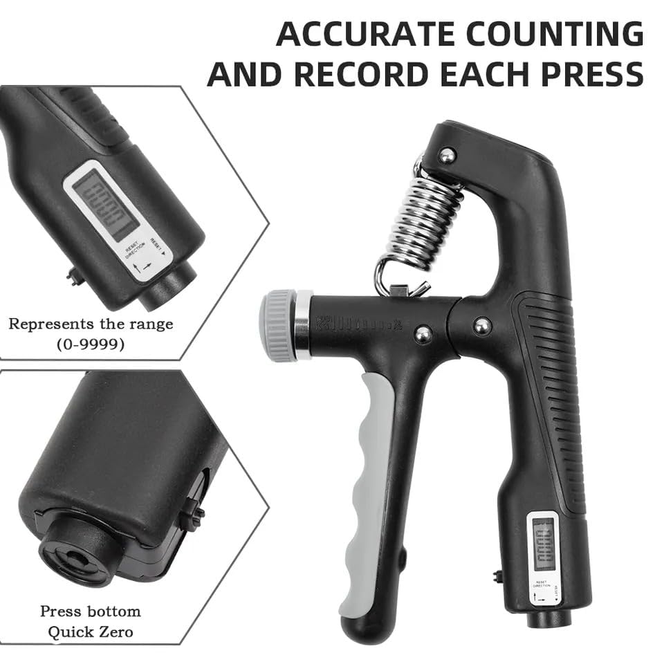 Leosportz Hand Grip strengthener - New Improved Desgine 10-100 kg