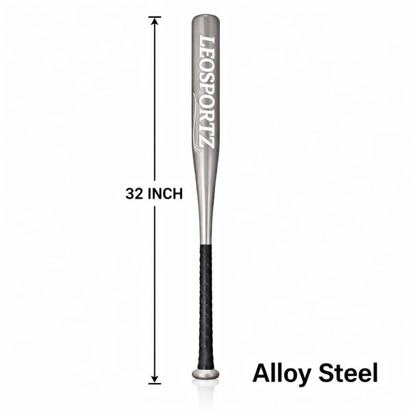 Leosportz Steel Baseball Bat with Storage Bag