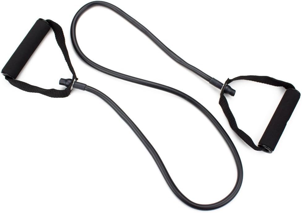 Leosportz Natural Rubber Resistance Tube with Foam Handles