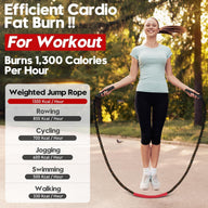 Leosportz Weighted Jump Rope for Boxing & Fitness