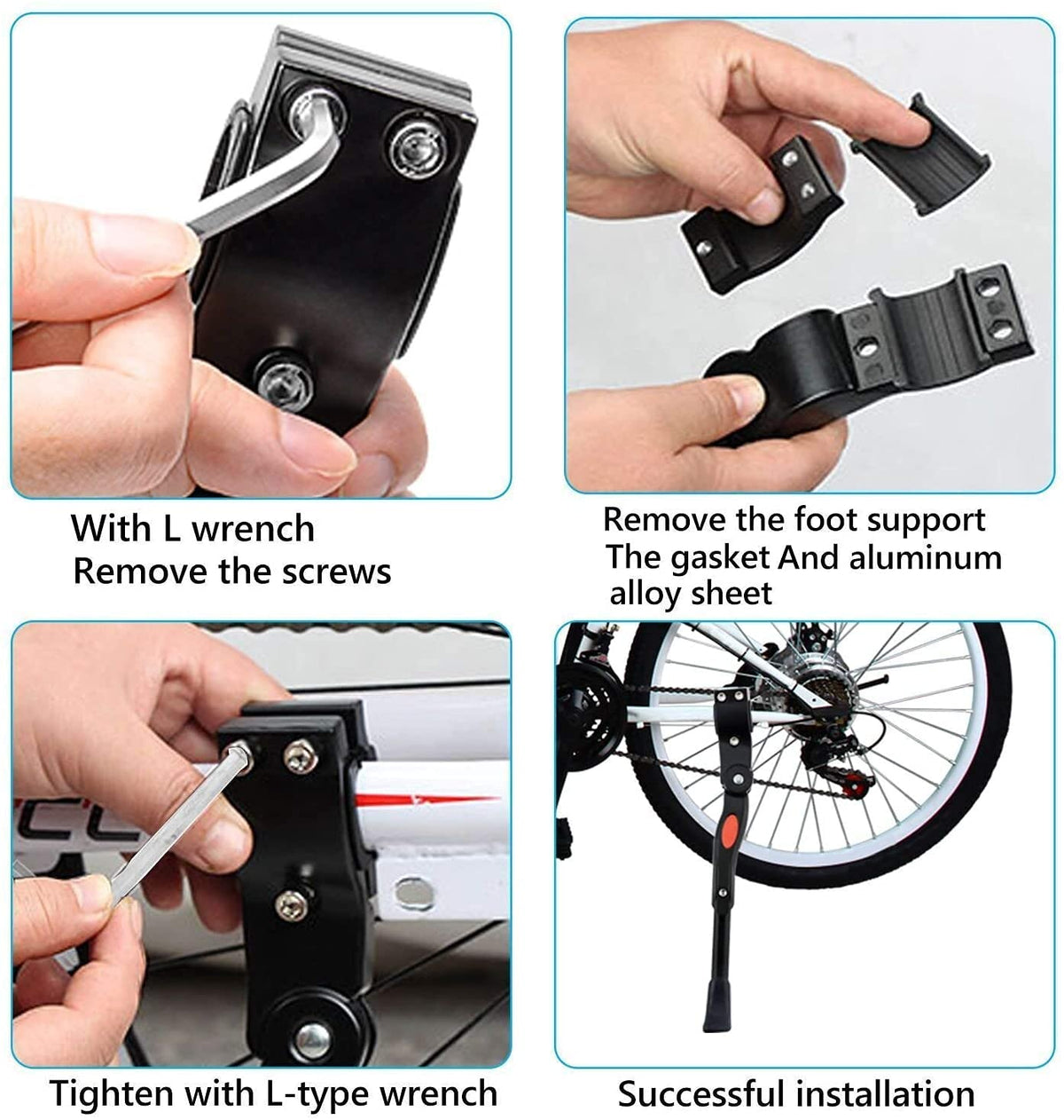 Leosportz Cycle Stand for Bicycle - Adjustable Bike Kickstand