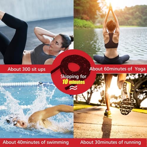 Leosportz Weighted Jump Rope for Boxing & Fitness