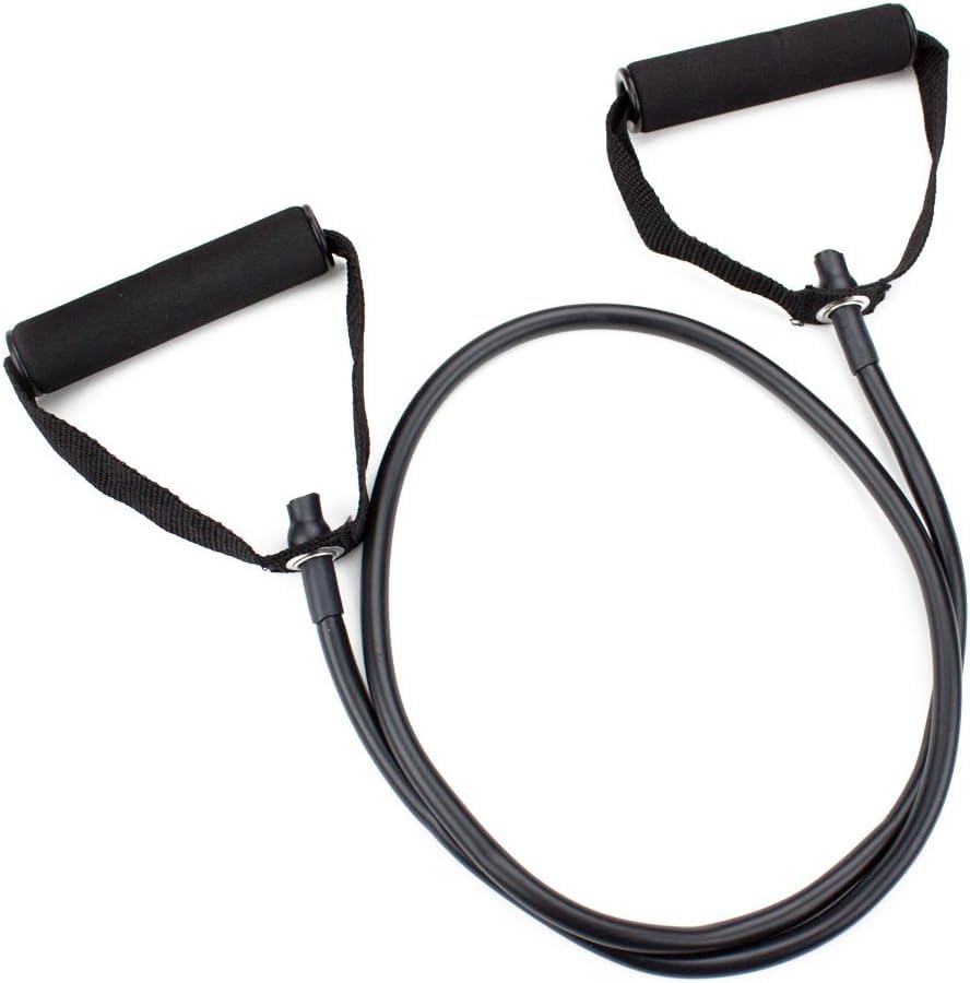 Leosportz Natural Rubber Resistance Tube with Foam Handles