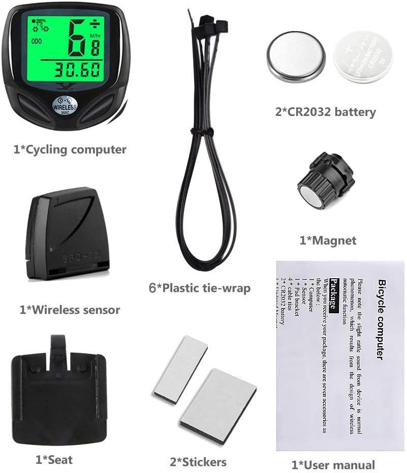 Leosportz Cycle Speed Meter Wired Bicycle Speedometer