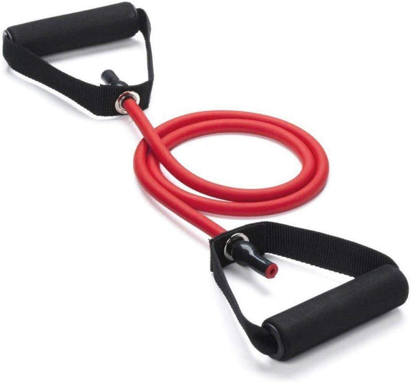 Leosportz Natural Rubber Resistance Tube with Foam Handles