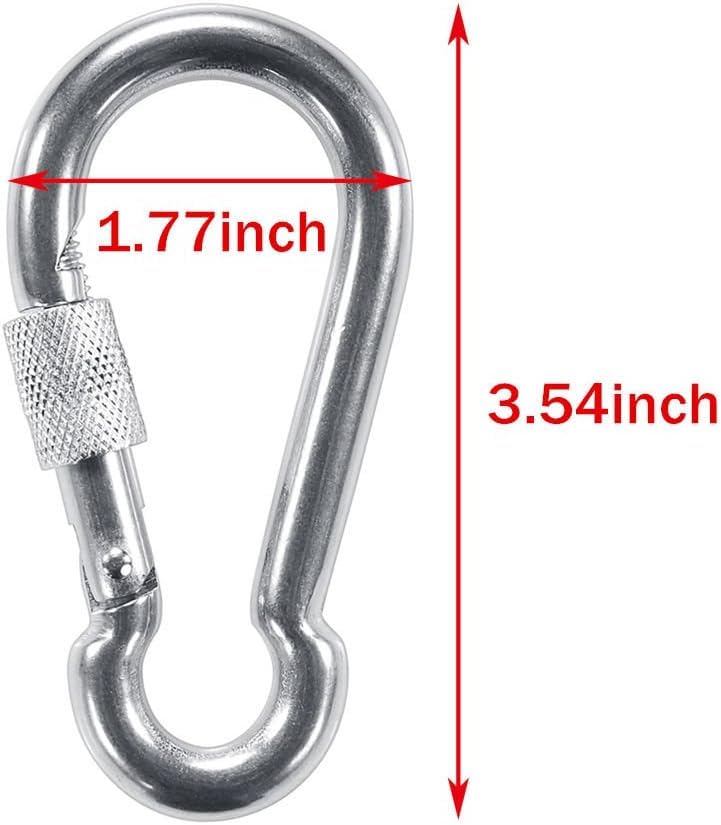 Leosportz Stainless Steel Snap Hook with Safety Lock