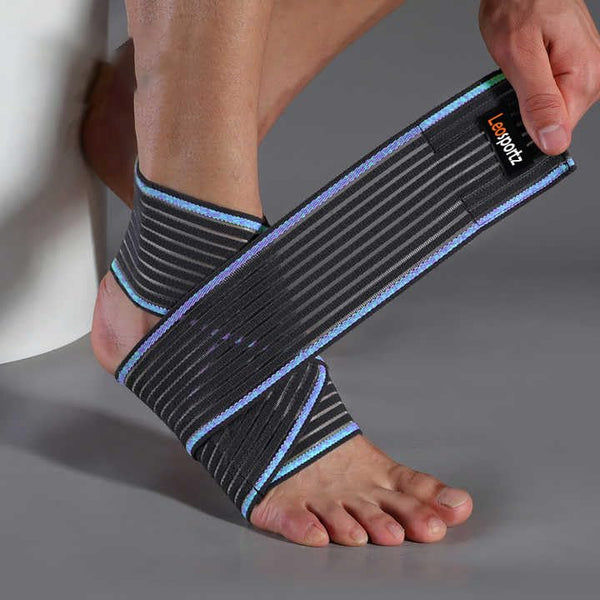 Leosportz Adjustable Ankle Support Brace with Compression