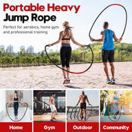 Leosportz Weighted Jump Rope for Boxing & Fitness