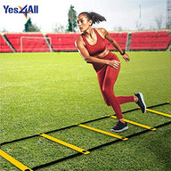 Leosportz Agility Ladder 8 Meter Speed Training Ladder with 16 Adjustable Rungs