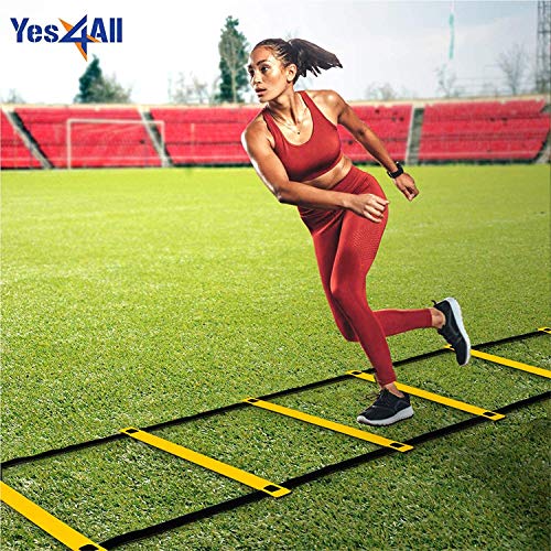 Leosportz Agility Ladder 8 Meter Speed Training Ladder with 16 Adjustable Rungs