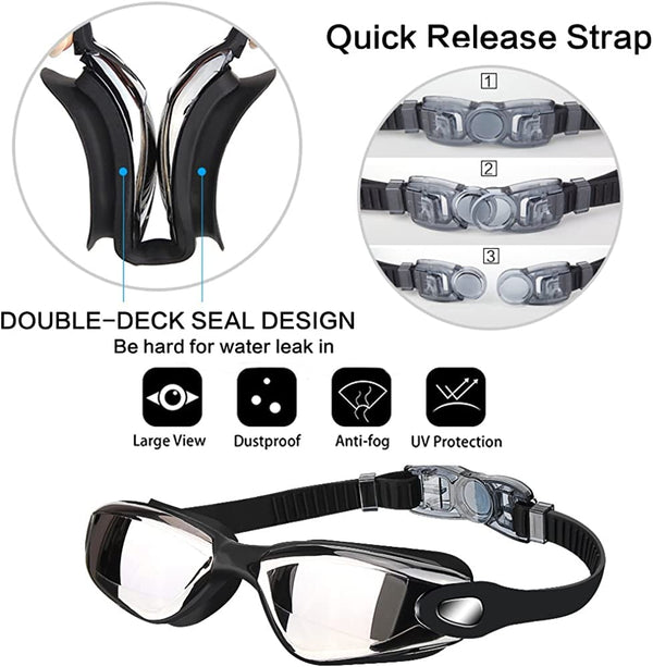Leosportz Silicone 4-in-1 Swimming Kit