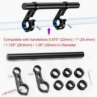 Leosportz Cycle Handlebar Extender – 250mm Alloy Bar