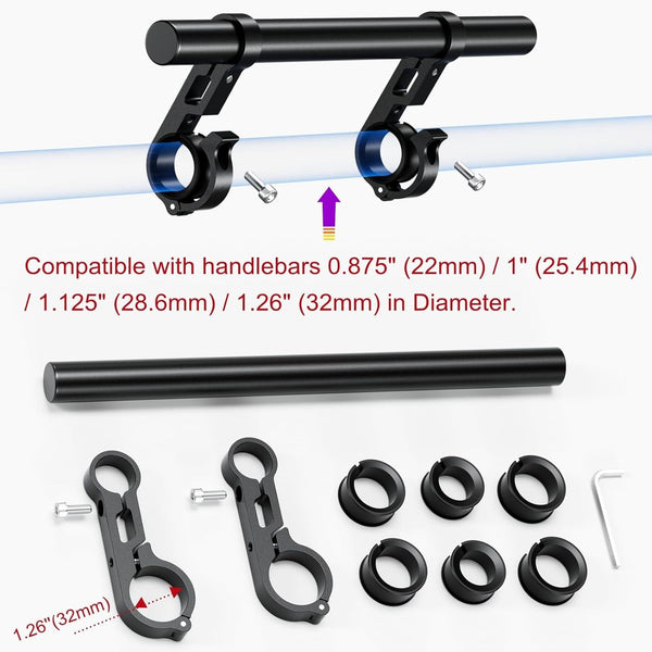 Leosportz Cycle Handlebar Extender – 250mm Alloy Bar