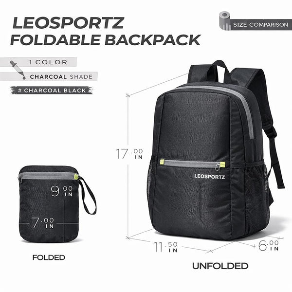Leosportz Foldable Hiking Backpack 25L