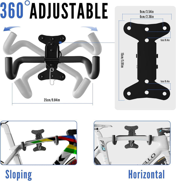 Leosportz Cycle Wall Mount Hanger & Bike Stand