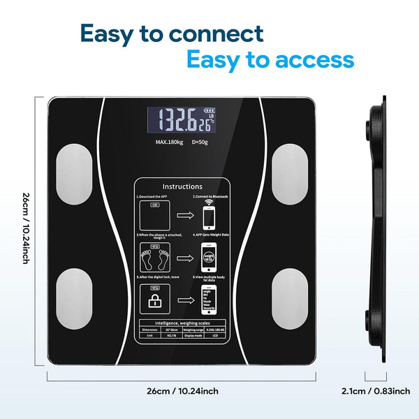 Leosportz Smart BMI & Body Fat Weighing Scale