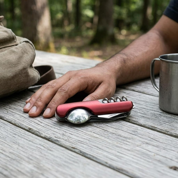 Leosportz 7-in-1 Camping Multitool with Spoon