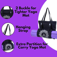 Leosportz Yoga Mat Bag with 3-Pocket Design