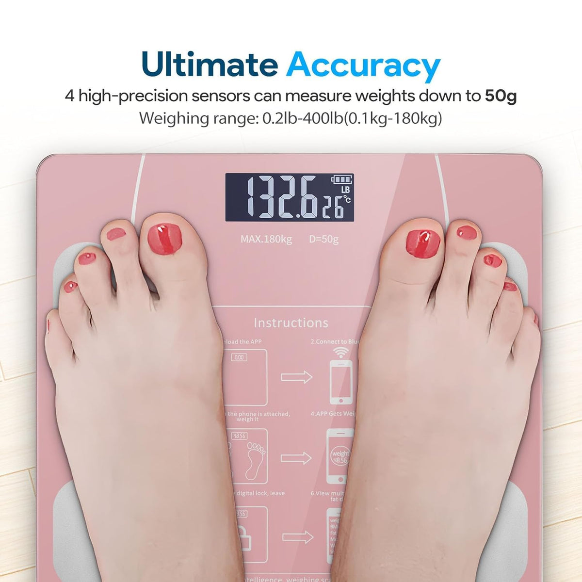 Leosportz Smart BMI & Body Fat Weighing Scale
