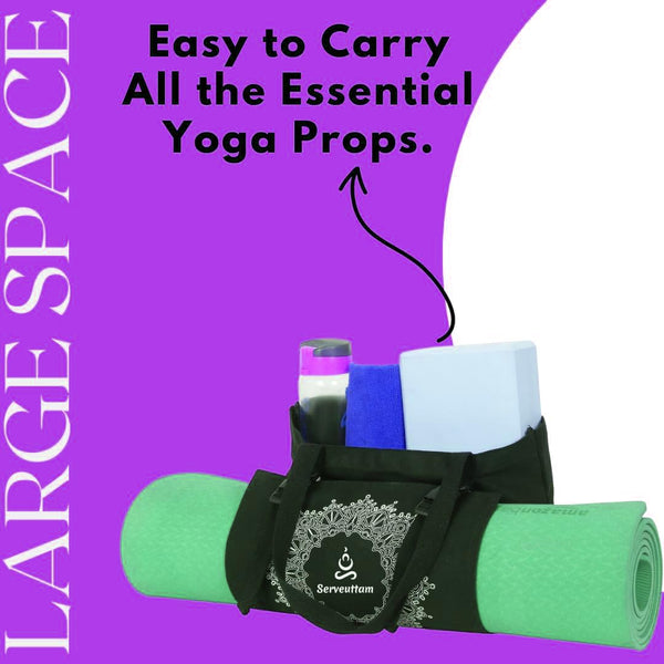 Leosportz Yoga Mat Bag with 3-Pocket Design