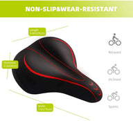 Leosportz Cushioned Bike Seat with Spring Suspension