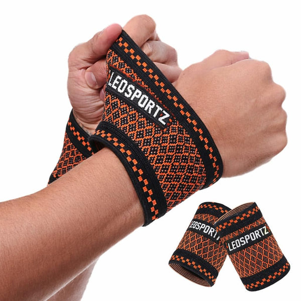 Leosportz Copper-Infused Wrist Compression Brace (Pair)