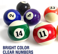 Leosportz Billiard Pool Ball Set – 16 Resin Balls