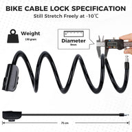 Leosportz Heavy-Duty Cycle Lock with Key