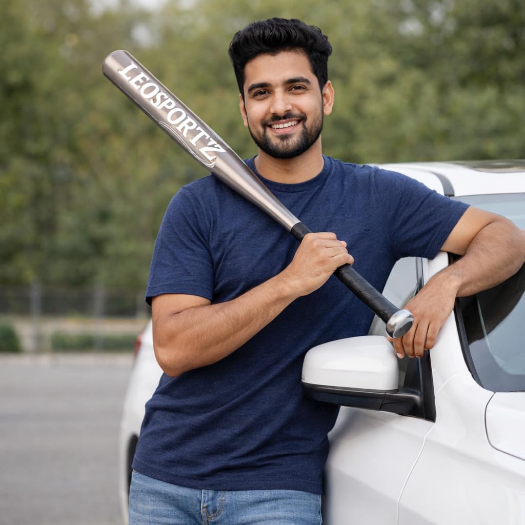 Leosportz Steel Baseball Bat with Storage Bag