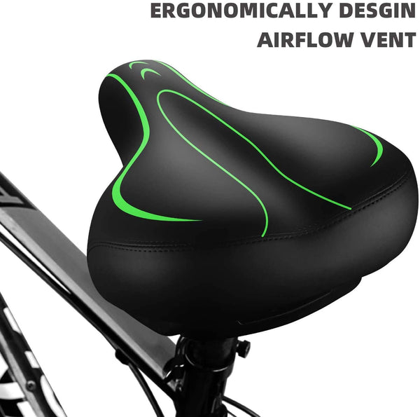 Leosportz Cushioned Bike Seat with Spring Suspension