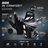 Leosportz UV Protection Touchscreen Cycling Gloves