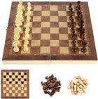 Leosportz Wooden Chess Board Set, 12 Inches