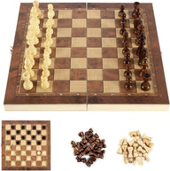 Leosportz Wooden Chess Board Set, 12 Inches