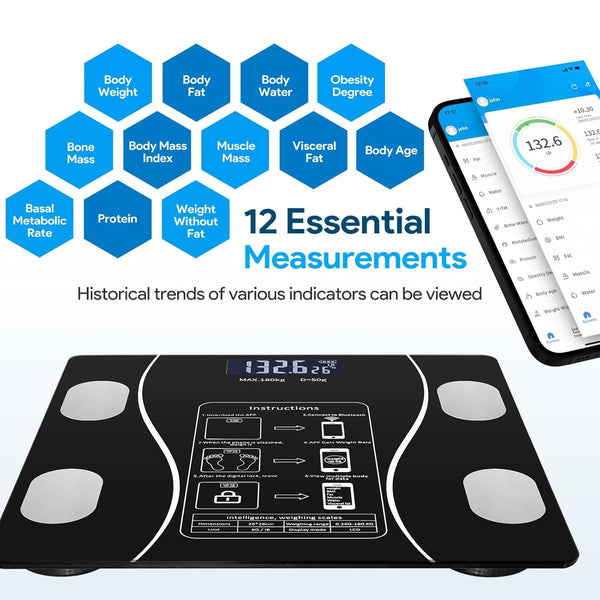 Leosportz Smart BMI & Body Fat Weighing Scale